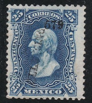 Mexico 109 1874 Issue 579 Tulancingo Very Scarce District