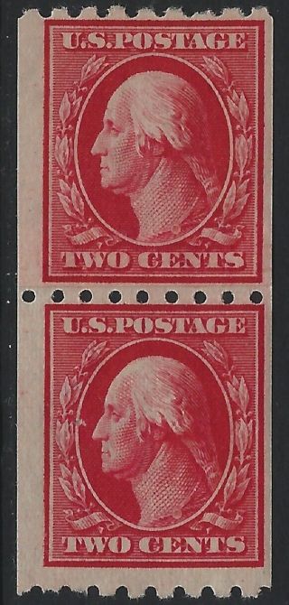 Us Stamps - Sc 391 - Paste Up Pair - 1 Mh & 1 Mnh  (j - 999)