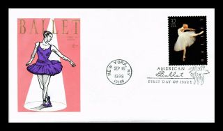 Dr Jim Stamps Us American Ballet First Day Cover Craft York
