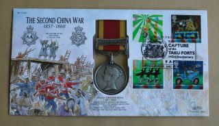The Second China War 1857 - 1860.  2002 Benham Second China War Medal Cover