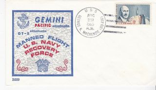 Gemini Gt - 5 Navy Recovery Force Uss George K Mackenzie Aug 29 1965 Beck B559
