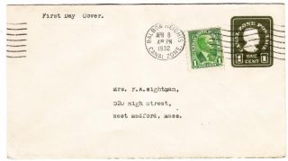 Canal Zone Postal Envelope - Sc U10 - First Day - Balboa Heights Apr/8/