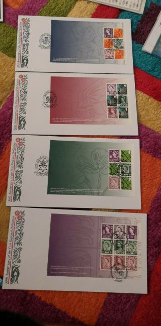2008 Buckingham First Day Cover Regional Definitives Psb Set X 4 Fdc