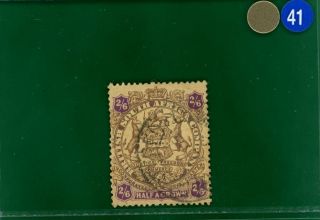 Gblue41 British South Africa Co.  Rhodesia 1896 2s6d Fine Fu Sg.  48 Cat £65,