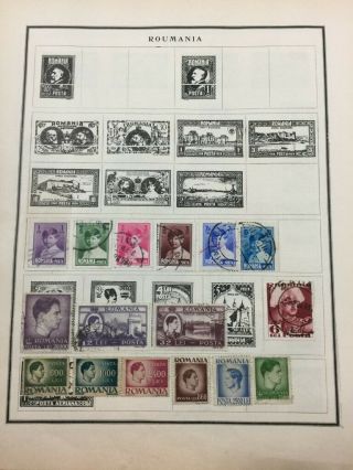 Look $$$$ 40,  Pages Of Old Romania Postage Stamps 769