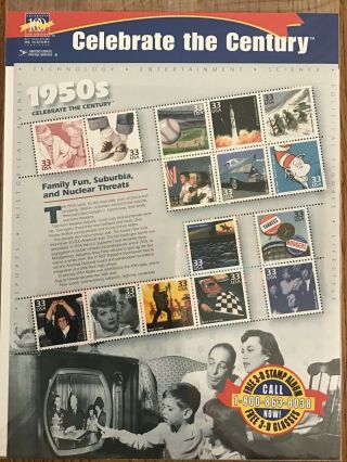 Us Stamps Sc 3187 Celebrate The Century - 1950 