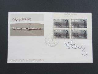 Canada First Day Cover,  667,  Calgary,  Signed By Petrigo,  Plate Block - 1169