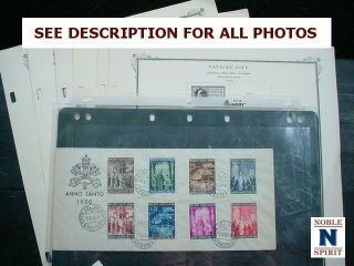Noblespirit Desirable M,  U Vatican Stamp Pages Coll High Cv