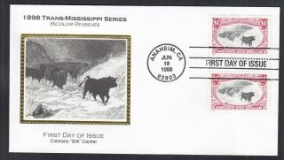 Us First Day Cover 1998 Sc 3209h $1 Trans - Mississippi Srs,  Colorado Silk Cachet