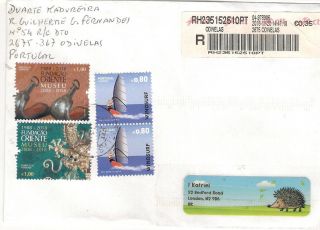 2018 Portugal - - Uk Registered Cover - - Uk - - 100 To Charity