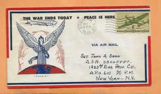 The War Ends Today Sep 2,  1945 Birmingham Mich World War Ii Patriot Cover