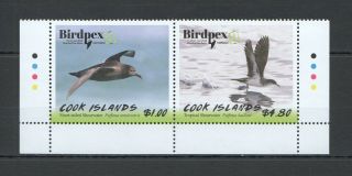 V1266 2018 Cook Islands Flying Birds Birdpex 8 Shearwater 1set Mnh