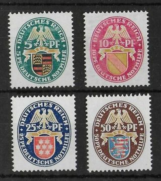 Germany Reich 1926 Nh Complete Set Of 4 Michel 398 - 401 Cv €220 Vf