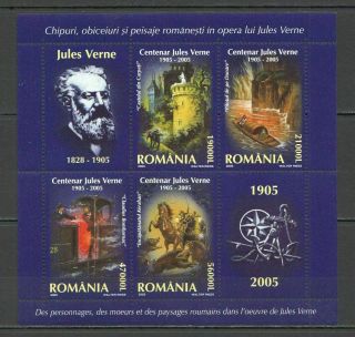 P331 Romania Art Centenar Centenary Jules Verne 1kb Mnh