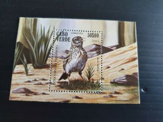 Cape Verde Islands 1991 Sg Ms517 Birds Mnh