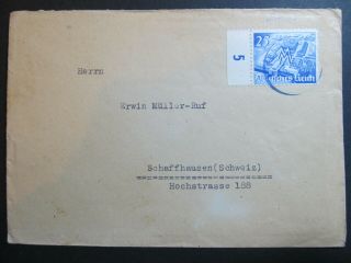 11236 Germany Cover Wwii Censored Military Post Feldpost Postmark Switzerland