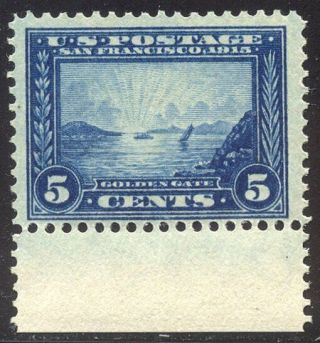 U.  S.  399 Nh Beauty - 1913 5c Pan - Pacific ($150)
