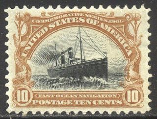 U.  S.  299 Xf/sup Beauty - 1901 10c Pan - American ($115)