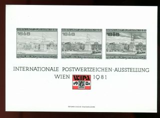 1981 Austria Wipa Black Print Card