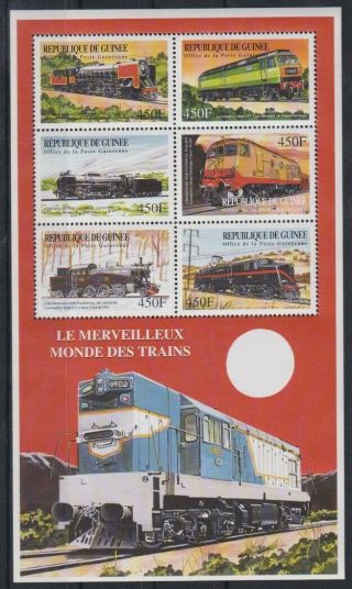 N678.  Guinea - Mnh - Transport - Trains