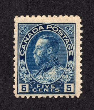 Canada 111 5 Cent Dark Blue King George V Admiral Issue Mnh