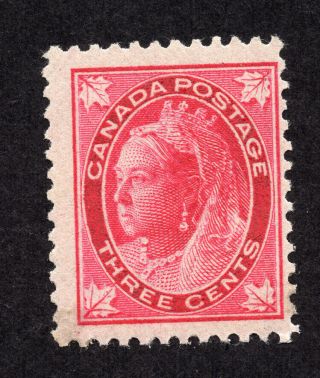 Canada 69 3 Cent Carmine Queen Victoria Maple Leaf Issue Mlh
