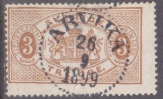 Sweden Sverige Postmark / Cancel " Arvika " 1899