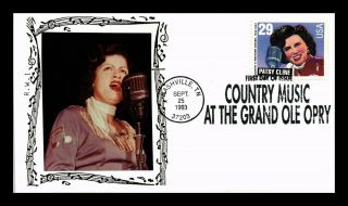Dr Jim Stamps Us Country Music Patsy Cline Fdc Cover Photo Cachet Nashville