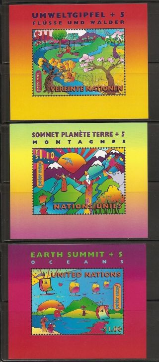 United Nations/ny Sc 708,  Geneva 306,  Vienna 222 Earth Summit,  5,  Ss.  Mnh