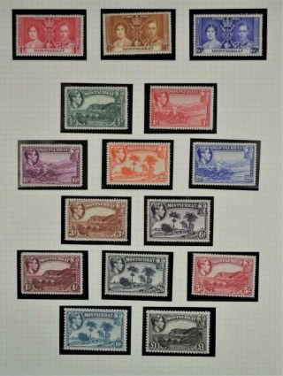 Montserrat Stamps Selection On Page (z221)