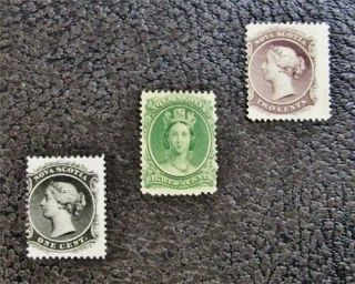 Nystamps Canada Nova Scotia Stamp 8 // 11 Og H / Nh $51