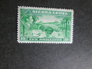 Sierra Leone 1938 10/ - Definitive Never Hinged