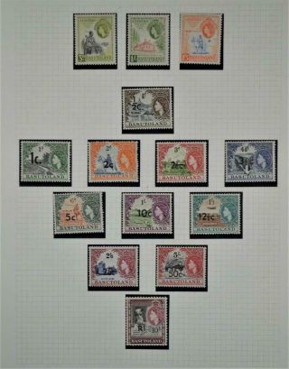 Basutoland Stamps Selection On Page (z113)