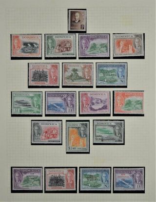 Dominica Stamps Selection To $2.  40 On Page (z30)