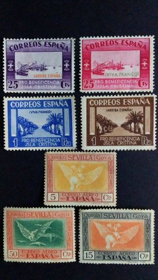 Spain Great Old Mnh Stamps As Per Photo.  Very