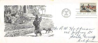 1243 5c Charles M.  Russell,  First Day Cover Cachet Oversized [d524706]