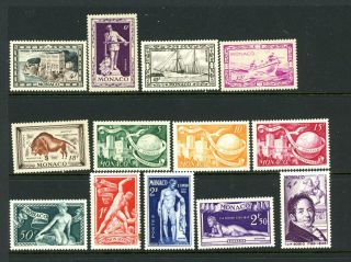 Monaco Outstanding Selection Of 16 - Mnh/mh Stamps - Cv=$33.  95