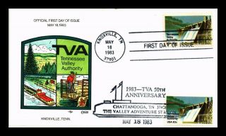 Us Cover Collins Hand Colored Cachet Tva Tennessee Valley Authority Fdc Combo