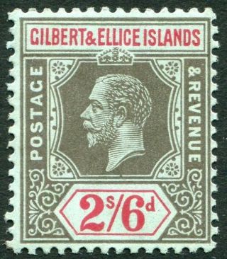 Gilbert & Ellice Islands - 1912 2/6 Black & Red/blue Sg 22 Unmounted V24949