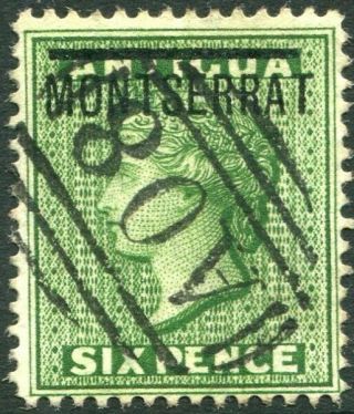Montserrat - 1876 - 83 6d Green Sg 2 Fine V31480