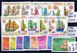 Thematics Ships St Lucia Russia Sets X 3 X7128