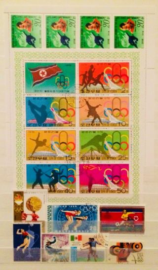 Olympics Sport - 2 Souvenir Mini Sheets,  Stamps Thematic Topical 01070518