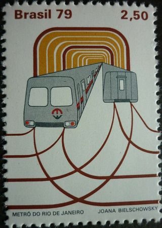 1979 Rio Metro Mnh Stamp From Brazil