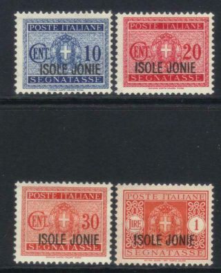 Italian Occupation Of Ionian Islands 1941 Postage Due Mh Set Of 4