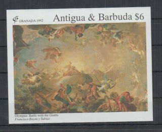F279.  Antigua & Barbuda - Mnh - Art - Painting - Imperf