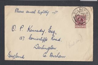 Ireland 1943 2&1/2d Gaelic League First Day Cover Fdc Tullach Mohr To England