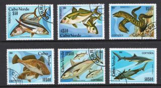Cape Verde 1980 Mrine Life - Fish - Set - Cat £3.  25 - (88)