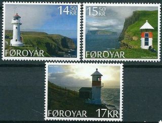 Faroe Islands 2014 - Fyrtårne På Færøerne - Complete Set - Never Hinged