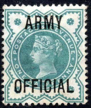 1900 Sg O42i K28 ½d Blue - Green Army Official Overprint 