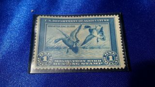 Us Federal Duck Hunting Stamp Migratory Bird License Rw 1 Unsigned 1935 Mallard